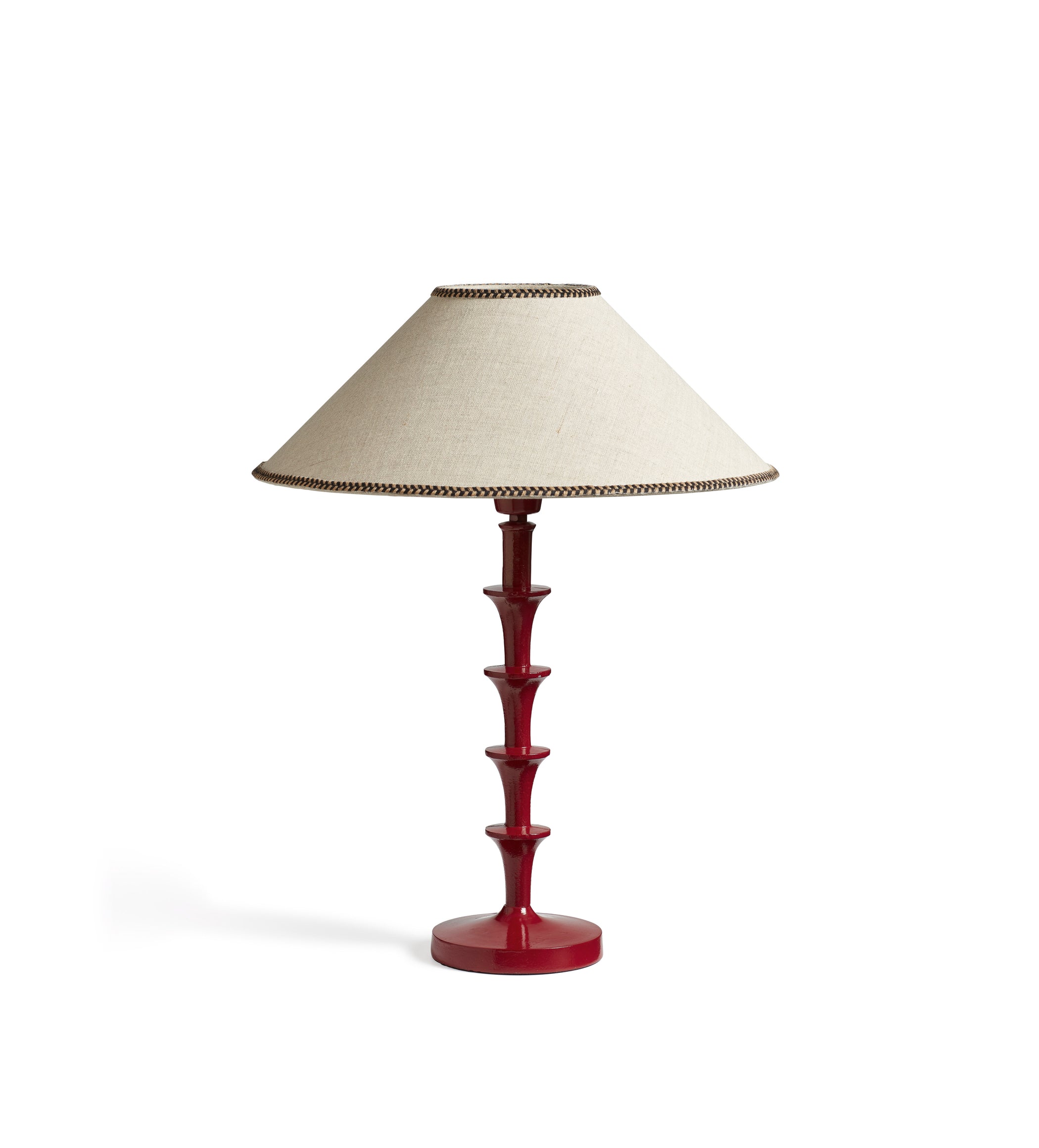 Clara Table Lamp Base - Dark Red