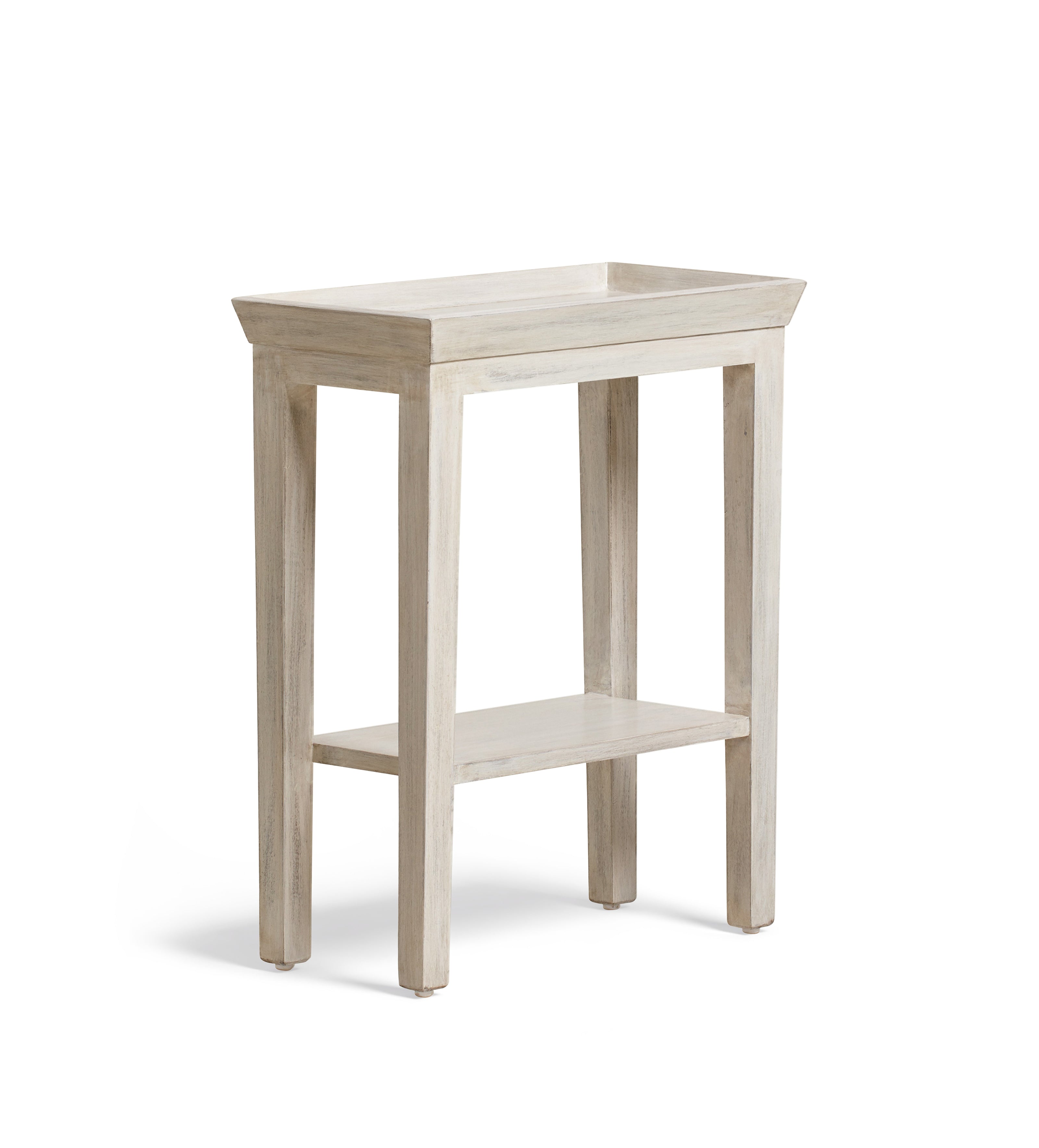 Gustavian Sofa Side Table - Washed Grey
