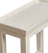 Gustavian Sofa Side Table - Washed Grey