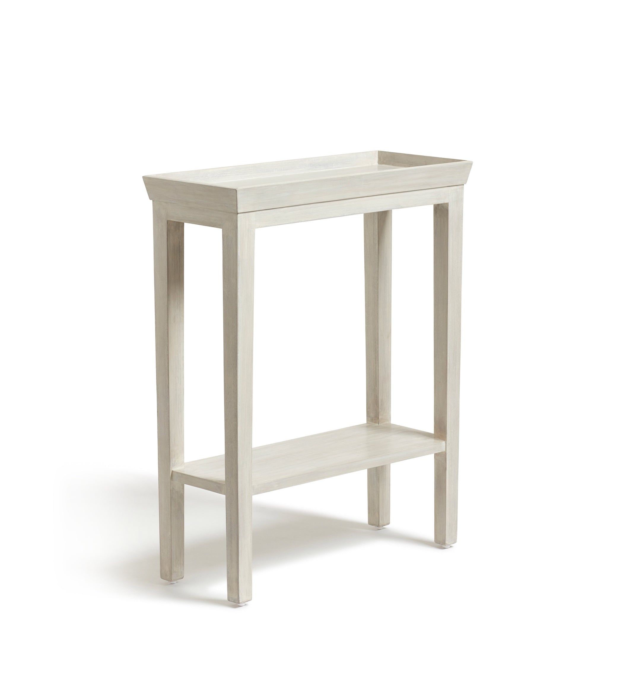 Gustavian Sofa Side Table - Large - Washed Grey