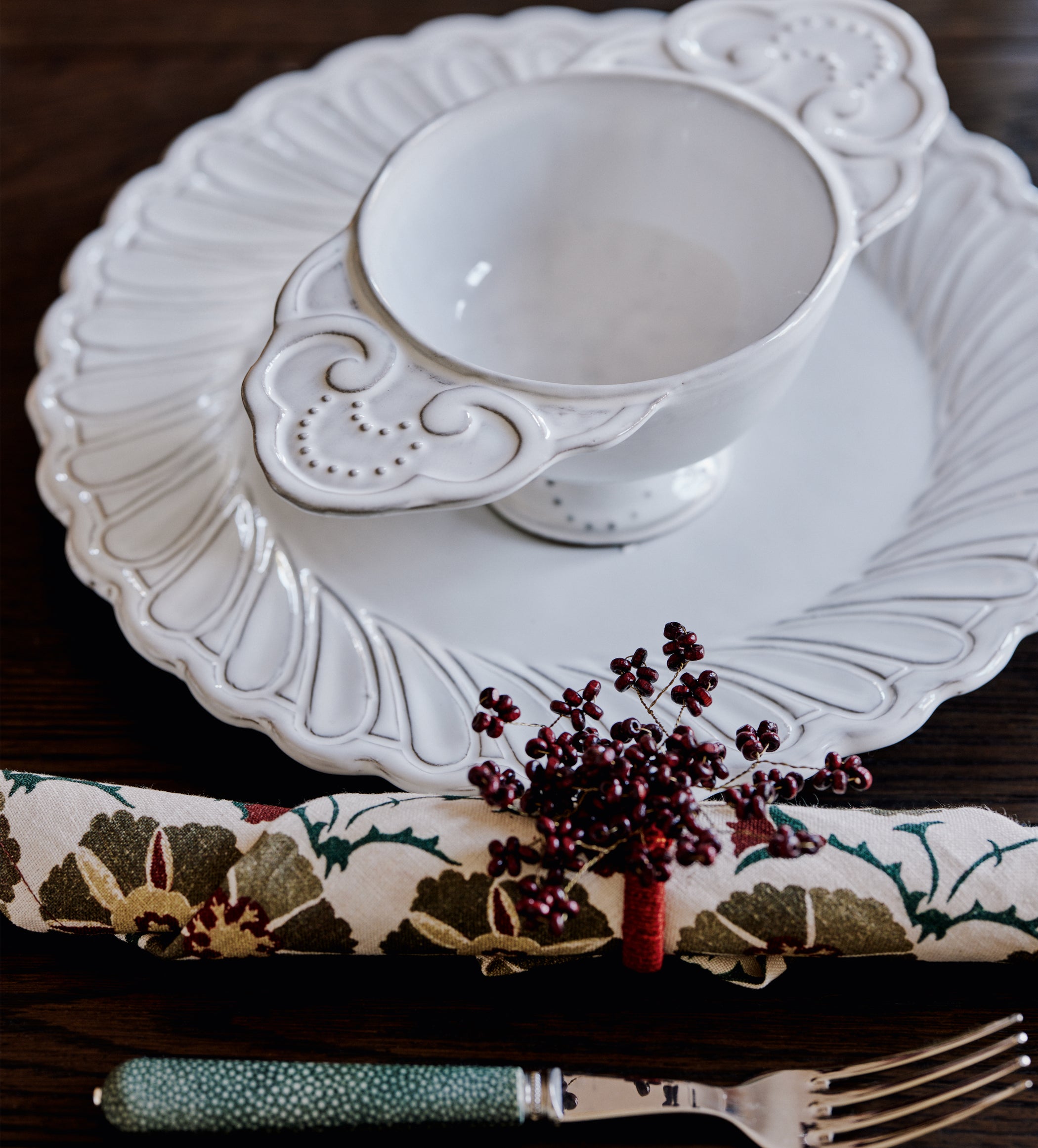 Nephele Soup Tureens Pair - White