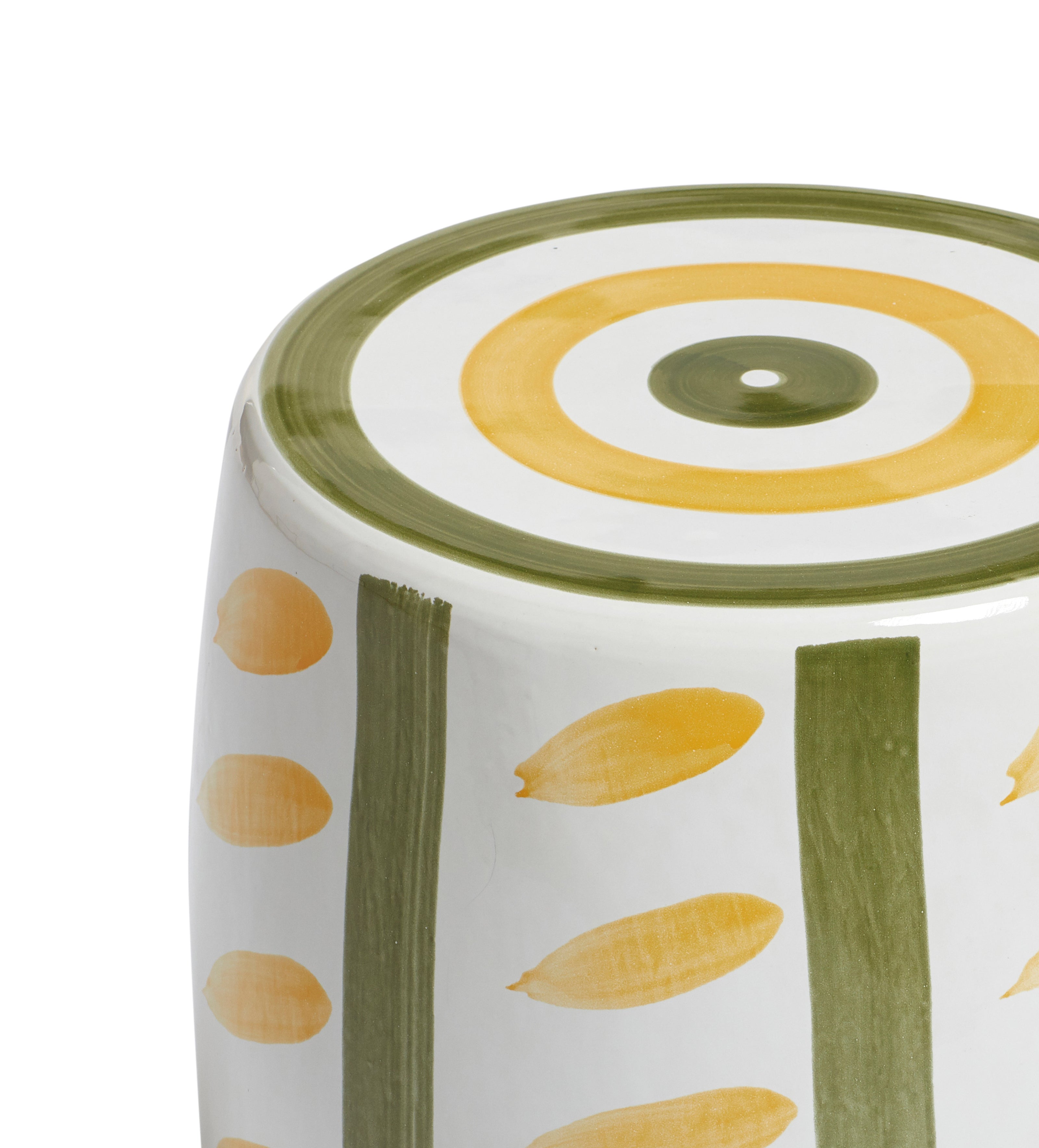 Rander Ceramic Stool - Spruce/Yellow