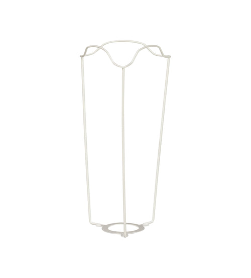 White Coated European Metal Carrier 20cm - White