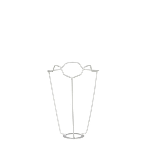 White Coated European Metal Carrier 23cm - White