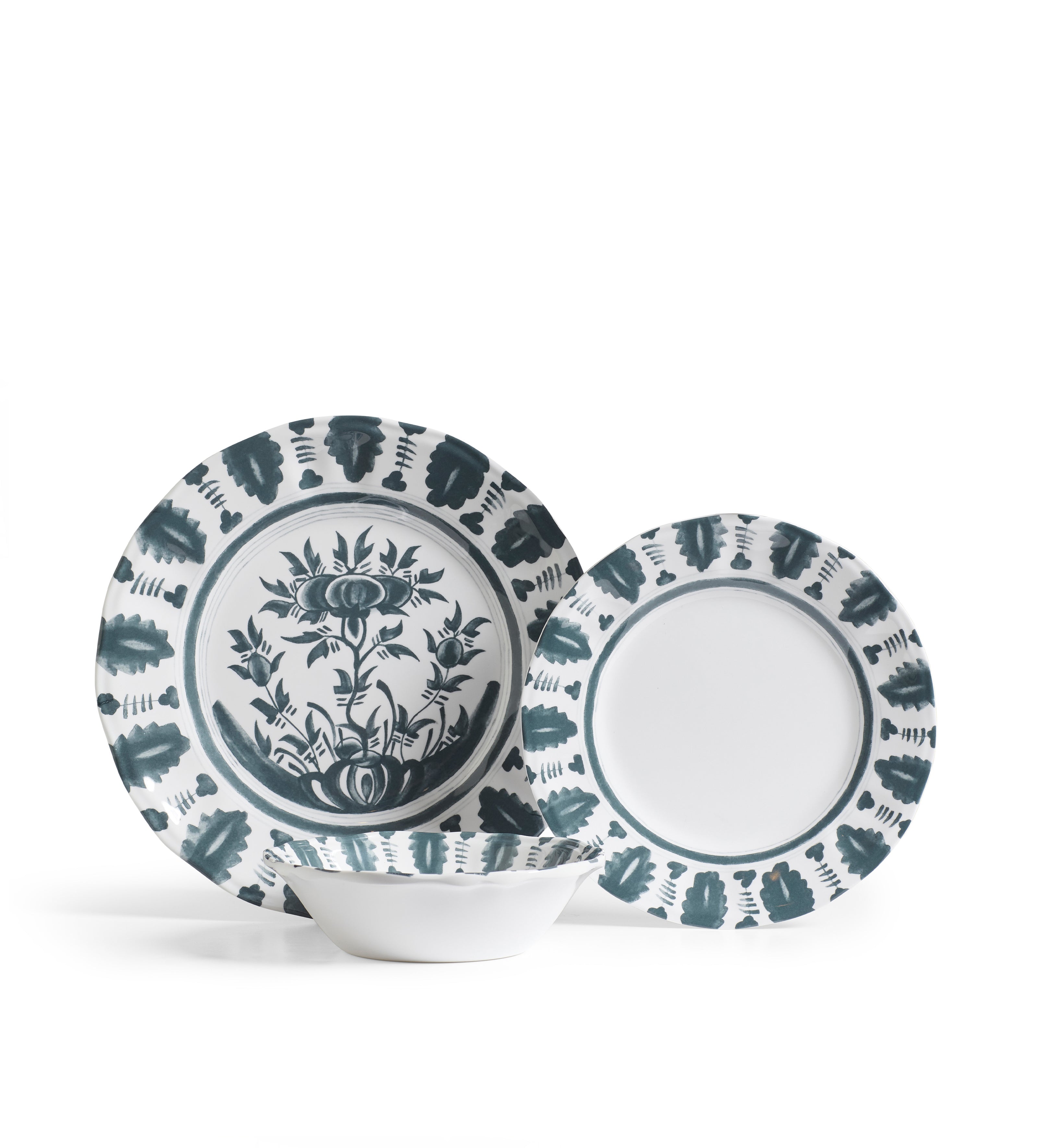 Yuhua Dinner Plates - Set of Four - Air Force Blue