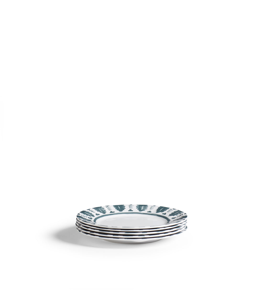 Yuhua Side Plates - Set of Four - Air Force Blue