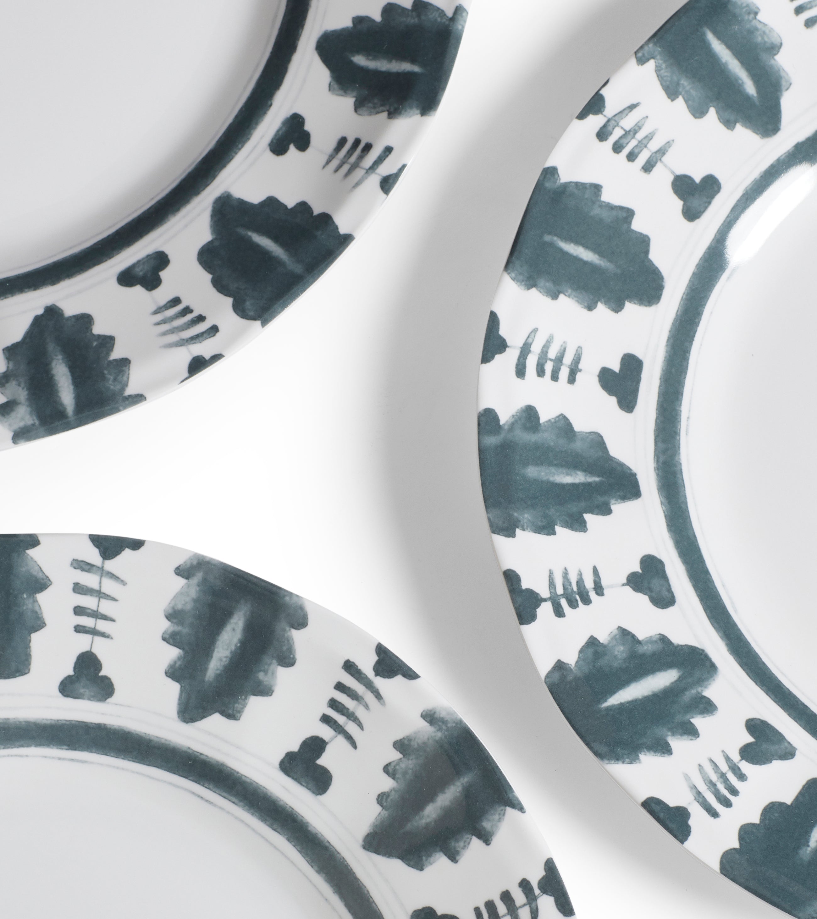 Yuhua Side Plates - Set of Four - Air Force Blue